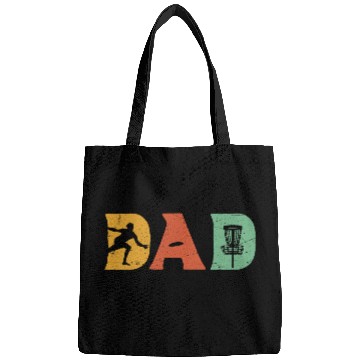 Discover Mens Funny Disc Golf Dad Retro Fathers Day Bags