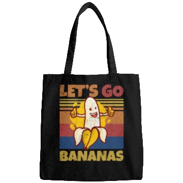 Discover Retro Let's Bananas Funny Thumbs Banana Bags