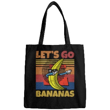 Discover Retro Let's Bananas Funny Dab Banana Bags