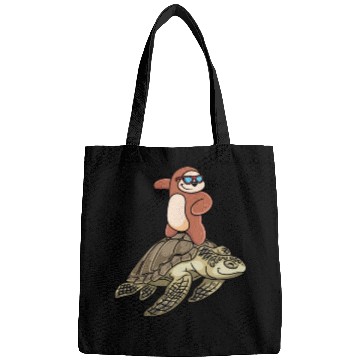 Discover Sloth Surfing Turtle Slow Animal Lover Bags