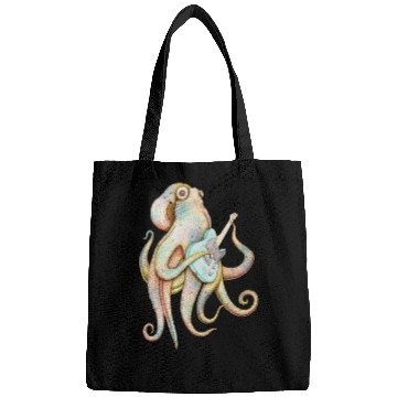 Discover POLAH the axe wielding Octopus on Aqua Bags
