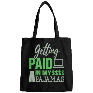 Discover Paid In Pajamas Work From Home Online Worker Bags