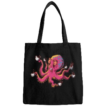 Discover Octopus Drinking Coffee Bags