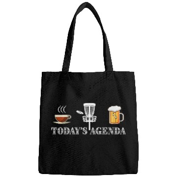 Discover Today's Agenda Coffee Disc Golf Beer Funny Gift Bags
