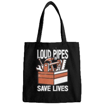 Discover Loud Pipes Save Lives Car Garage Mechanic Tools Bags