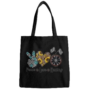 Discover Peace Love Racing Bags
