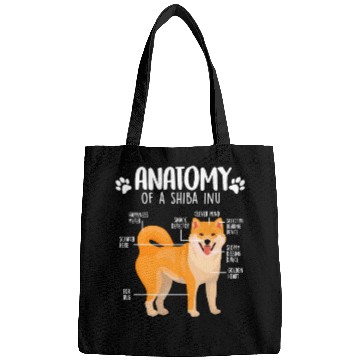 Discover Shiba Inu Funny Anatomy Shiba Inu Dog Lover Bags