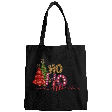 Discover Ho Ho Ho snow tree Bags