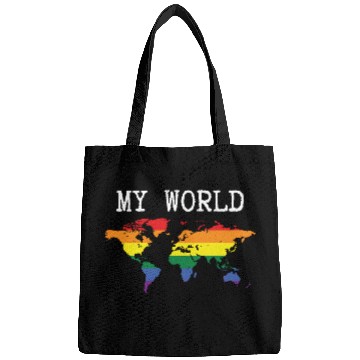 Discover my world - lgbt community Bags