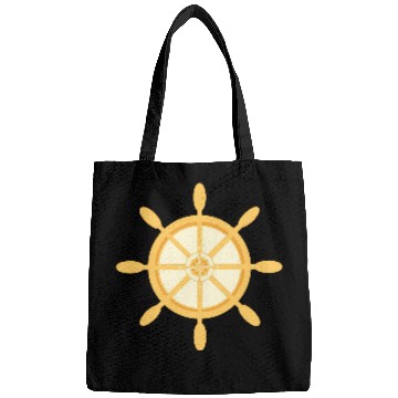 Discover Ship's Wheel, nautical star & cardinal points Bags