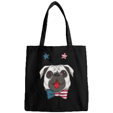 Discover American pug dogs lover Bags