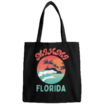 Discover Vintage Miami Beach Florida Beach Tropical Summer Bags