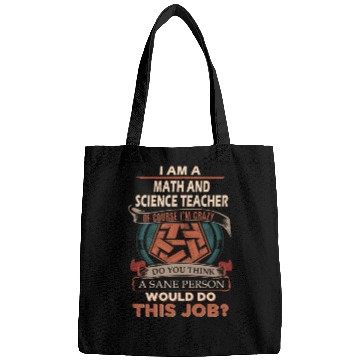 Discover Math And Science Teacher Bags - Sane Person Gif