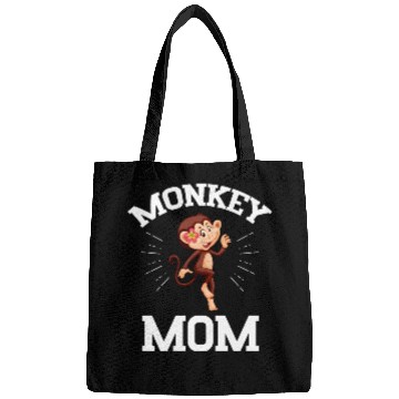 Discover Monkey Mom Mothers Day Best Mama Ever Animal Ape Bags