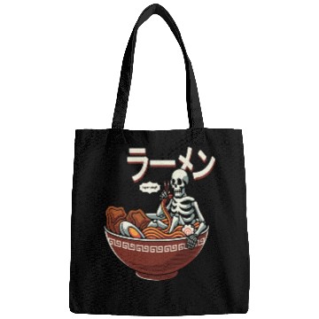 Discover skeleton relaxing bowl ramen Bags