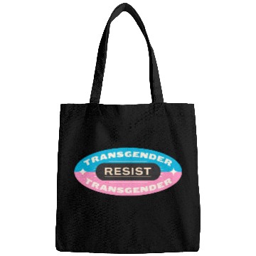 Discover trans pride resist Bags