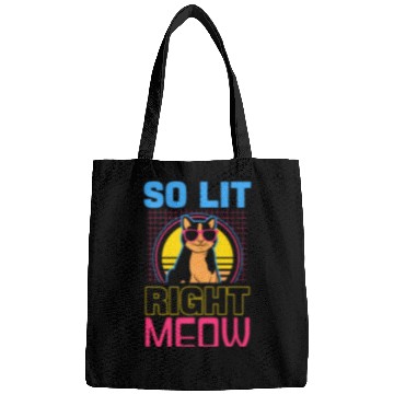 Discover EDM Rave Techno 80s Lit Right Meow Bags