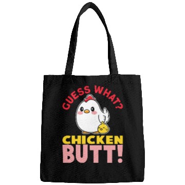Discover Guess What Chicken Butt Chicken Rooster Farmer Bags