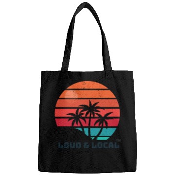 Discover Loud & Local Sunset Beach Summer Designs Bags
