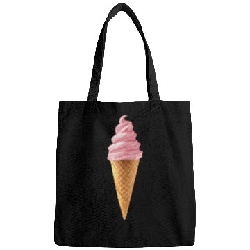Discover Pink Soft Serve Strawberry Icecream Cone Bags