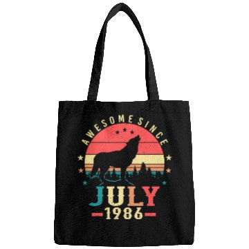 Discover Birthday Greeting For July 1986 Bags