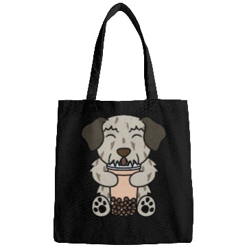 Discover Boba Bubble Tea Irish Wolfhound Bags