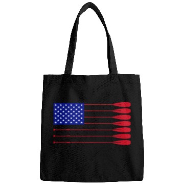 Discover Cool American Flag Rowing Oar Funny Paddle Lover Bags