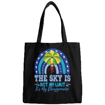 Discover The Sky Is My Playground Skydive Funny Sarcasm Pun Bags