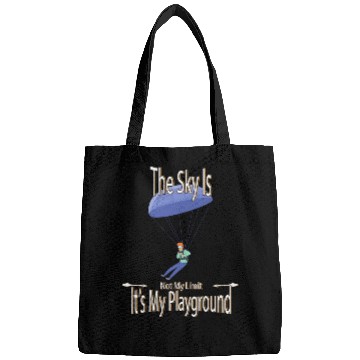 Discover The Sky Is My Playground Skydive Funny Cute Bags