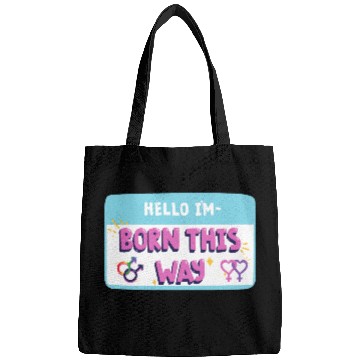 Discover born this way transgender pride Bags