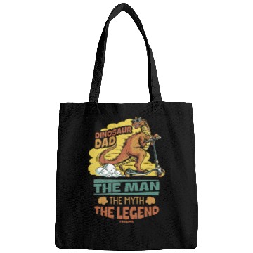 Discover Dinosaur Dad The Man The Myth The Legend Bags