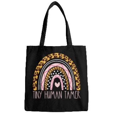 Discover Tiny Human Tamer Bohemian Rainbow Daycare Teacher Bags
