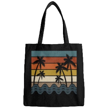 Discover Palm Trees Sunset , Beach, Palm Trees, Vacation Bags