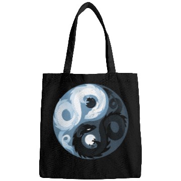 Discover Yin and Yang dragons Bags