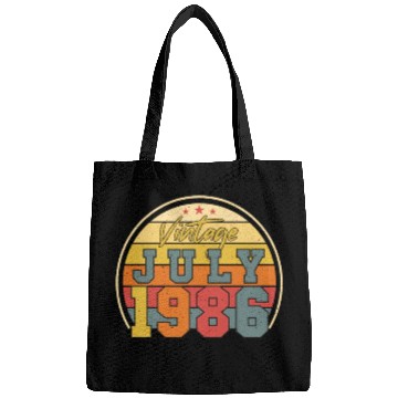 Discover Birthday Greeting July 1986 Bags