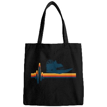 Discover Airboat Fanboat Airboating Swamp Boat Heartbeat Bags