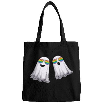 Discover Funny Ghosts LGBT Rainbow Gay Pride Bags