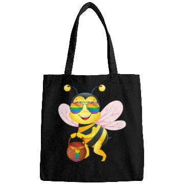 Discover Bee LGBT Pride Rainbow Honey Bags