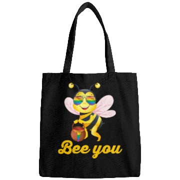Discover Bee LGBT Gay Lesbian Pride Rainbow Honey Bags