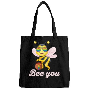 Discover Cute Bee LGBT Gay Lesbian Pride Rainbow Honey Bags