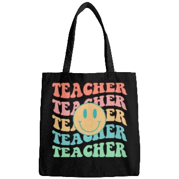 Discover Retro Teacher Inspirational Colorful Elementary Bags