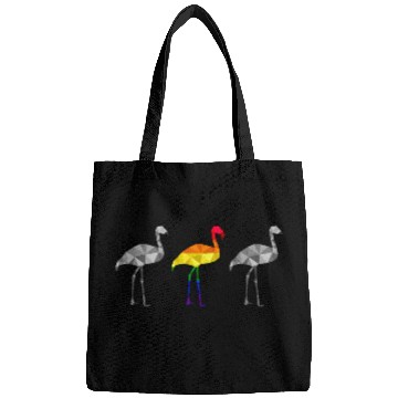 Discover Flamingo LGBTQ Gay Pride Rainbow Flag Different Bags