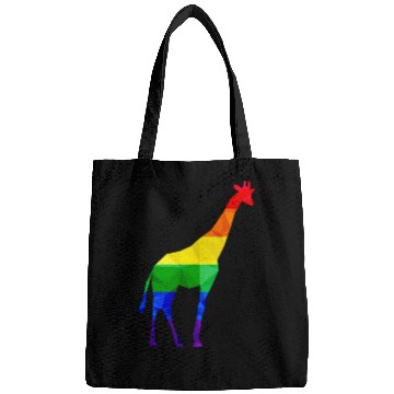 Discover Colorful Giraffe LGBTQ Rainbow Flag Gay Pride Bags