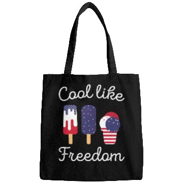Discover Ice Cream Freedom Popsicles US Flag Bags