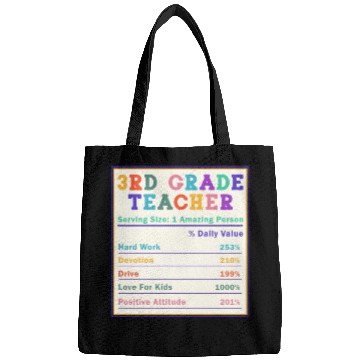 Discover 3rd Grade Teacher Nutrition Facts Bags