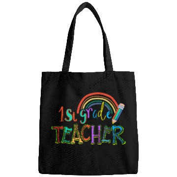 Discover Leopard 1st Grade Teacher Rainbow Bags