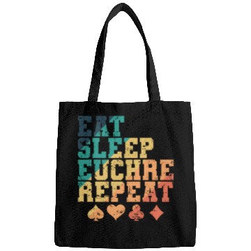 Discover Eat Sleep Euchre Repeat Deck of Cards playing Card Bags