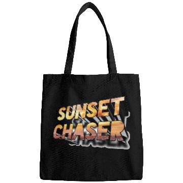 Discover Sunset chaser 3D design Bags
