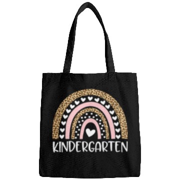 Discover Kindergarten Teacher Leopard Rainbow Teacher Back Bags