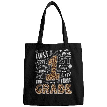 Discover Leopard Print 1st Grade Teacher Kids Back to Bags